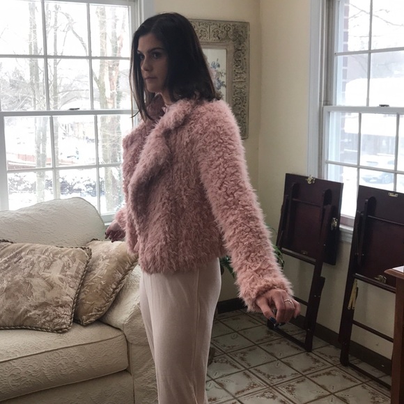 Pink Faux Fur Jacket - Picture 3 of 9